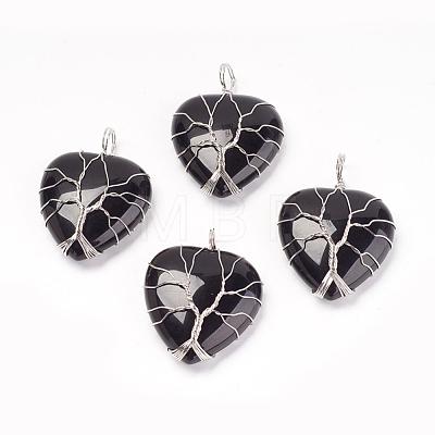 Natural & Synthetic Mixed Stone Pendants G-G713-F-1