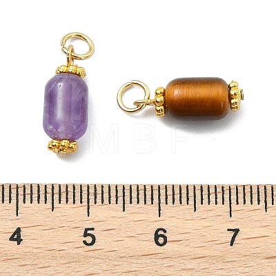 Natural Mixed Gemstone Pendants PALLOY-JF05821-1