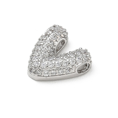 Brass Micro Pave Cubic Zirconia Pendants KK-A300-02P-V-1