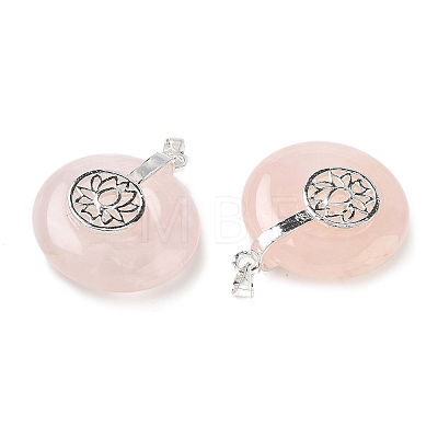 Natural Rose Quartz Pendants GG-CBAF4FB-02S-B04-1
