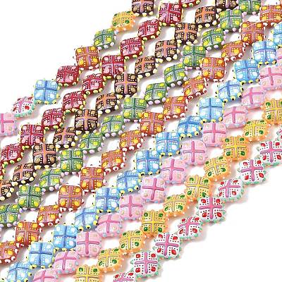 Glass Imitation Jade Beads GLAA-L051-03-1