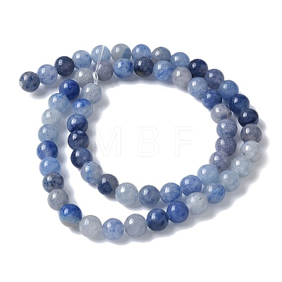 Natural Blue Aventurine(Dyed and Heated) Beads Strands G-U015-6MM-01-1