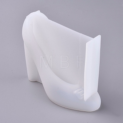 3D High-heeled Shoes Silicone Molds DIY-K017-02-1