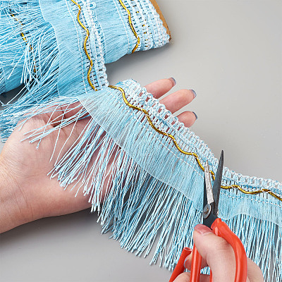 Polyester Tassel Fringe Trimming OCOR-TAC0008-21G-1