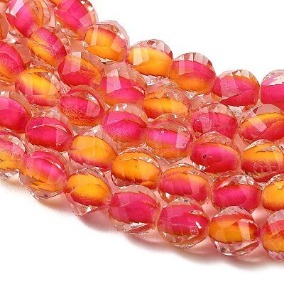 Two Tone Resin Beads Strands GLAA-T035-02C-1