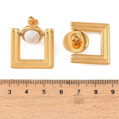 316 Surgical Stainless Steel Stud Earrings for Women SA-C001-01G-1