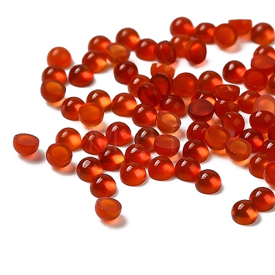 Natural Carnelian Dome/Half Round Cabochons G-G037-01B-04-1