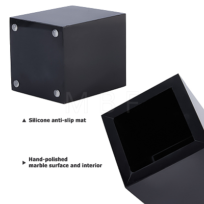 Rectangle Marble Storage Holder for Bathroom AJEW-WH0880-74A-03-1