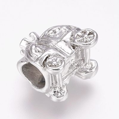 Alloy Large Hole European Beads LS-X-MPDL-P002-08-1