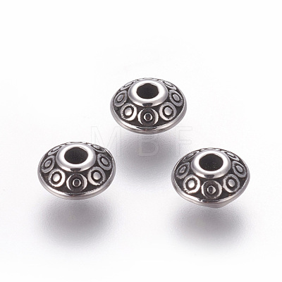 304 Stainless Steel Spacer Beads STAS-E452-36B-AS-1