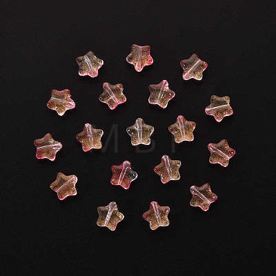 20Pcs Spray Painted Glass Beads GLAA-YW0001-13-1