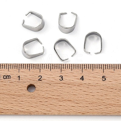 Tarnish Resistant 304 Stainless Steel Snap on Bails LS-STAS-R048-10x7mm-1