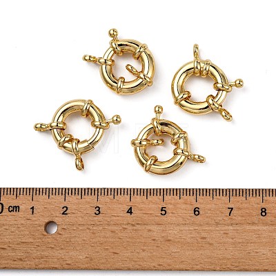 Rack Plating Brass Spring Ring Clasps X-KK-D399-A-G-NF-1