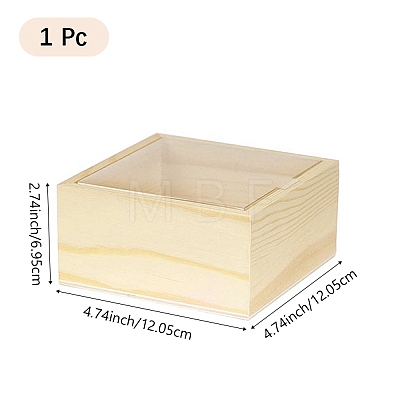 1Pc Wooden Storage Boxes WOCR-DJ0001-02A-1