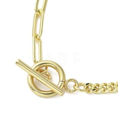 Brass Heart Charm Bracelets BJEW-JB13611-1