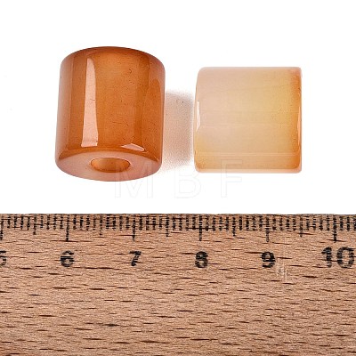 Natural Red Agate European Beads G-P520-05S-1