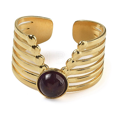 Natural Amethyst Finger Rings RJEW-U027-02G-01-1