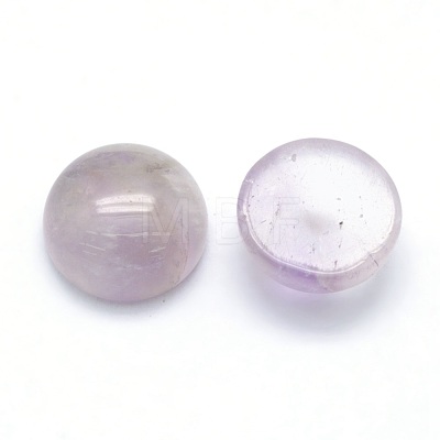 Natural Amethyst Cabochons G-P393-R56-10MM-1