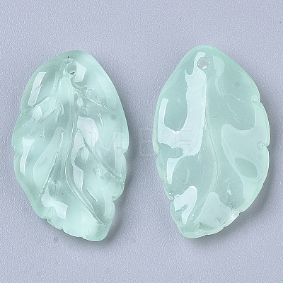 Transparent Spray Painted Glass Pendants LS-X1-GLAA-T013-02-C02-1