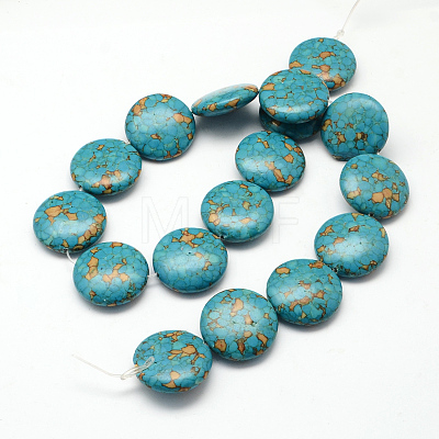 Dyed Synthetic Turquoise Bead Strands TURQ-Q100-04E-01-1