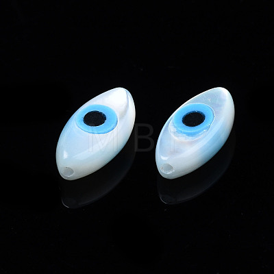 Natural White Shell Mother of Pearl Shell Beads SSHEL-N034-56E-01-1