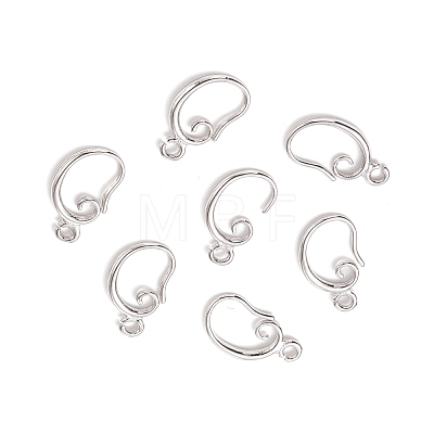 Brass Earring Hooks KK-F828-02P-1