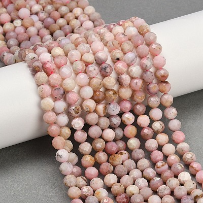 Natural Pink Opal Beads Strands G-M092-D02-04-1