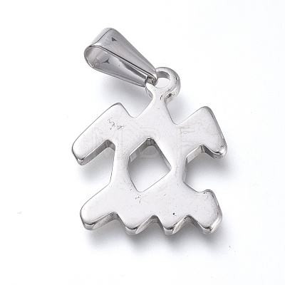 Non-Tarnish 304 Stainless Steel Pendants STAS-L210-06L-P-01-1