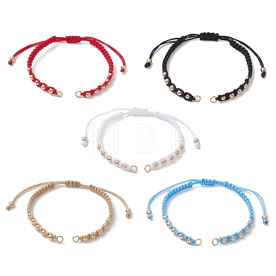 Polyester Braided Bead Bracelet Making AJEW-JB01250-1