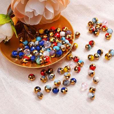 1710~1770Pcs 15 Colors Electroplate Glass Beads EGLA-SZ0001-03-1
