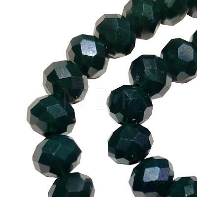 Opaque Solid Color Glass Beads Strands EGLA-A034-P8mm-D25-1
