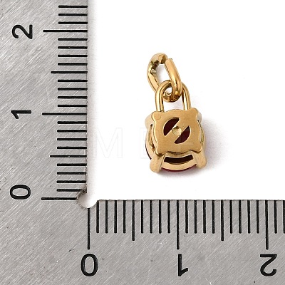 Birthdaystone Theme July 304 Stainless Steel Charms STAS-B128-60G-07-1