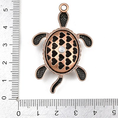 Alloy Crystal Rhinestone Big Pendants AL-CBA2376-24R-1