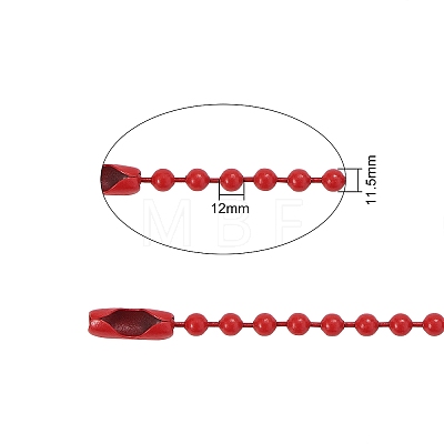Eco-Friendly Iron Ball Chains with Connectors IFIN-CJ0001-14-1