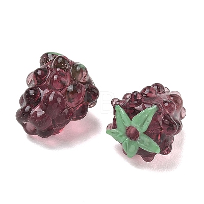 Handmade Lampwork Beads LAMP-WH0012-02C-1