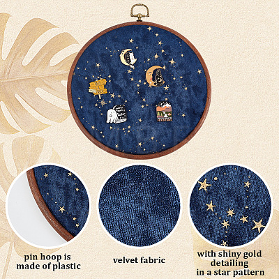 Galaxy Enamel Pin Hoop FIND-WH0260-64A-1