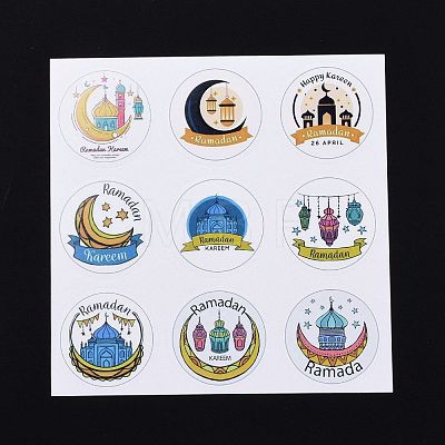 Lesser Bairam Theme Paper Stickers DIY-L063-A11-1
