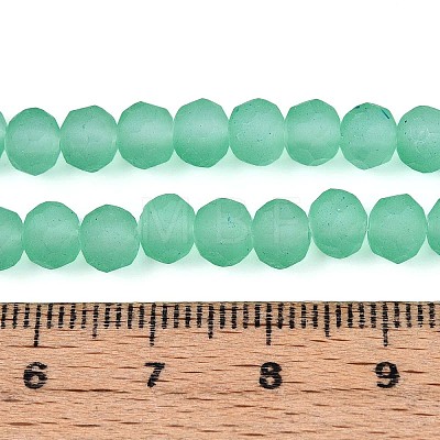 Baking Paint Frosted Glass Beads Strands X-FGLA-N003-6mm-03-1