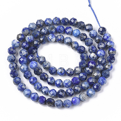 Natural Lapis Lazuli Beads Strands G-G682-40-5mm-1