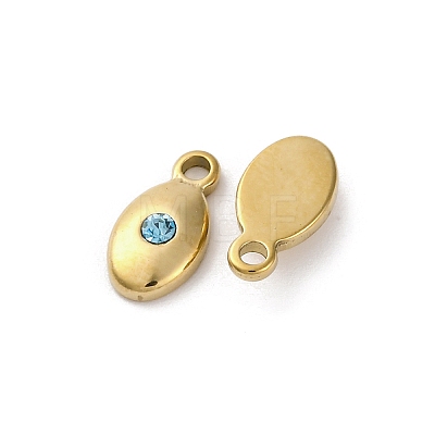 Real 14K Gold Plated 304 Stainless Steel Charms STAS-R005-09G-01-1