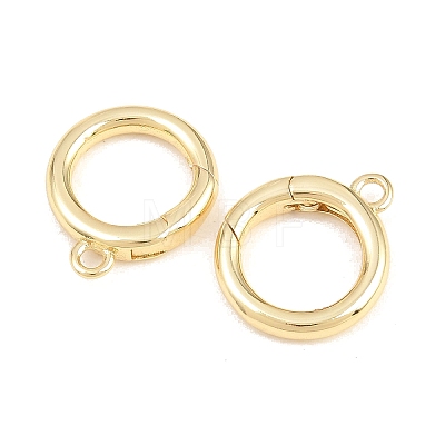 Brass Spring Gate Rings KK-P353-16G-1