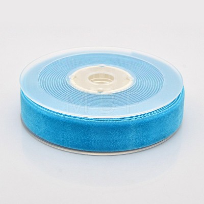 Polyester Velvet Ribbon for Gift Packing and Festival Decoration SRIB-M001-19mm-340-1