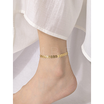 Titanium Steel Link Chain Anklets WG5965F-03-1