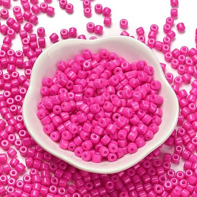 Baking Paint Pearlized Glass Seed Beads SEED-C001-04A-04-1