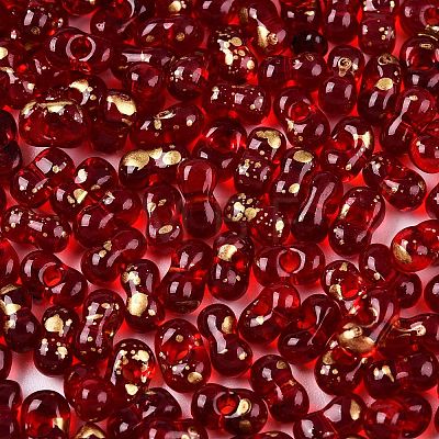 Picasso Spray Painted Glass Seed Beads SEED-T006-04-30-1