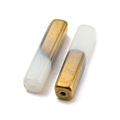 Electroplate Glass Beads GLAA-D024-02G-1