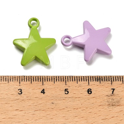 Baking Paint Acrylic Pendants OACR-H059-04-1