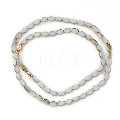 Electroplate Glass Beads Strands EGLA-L044-F-1