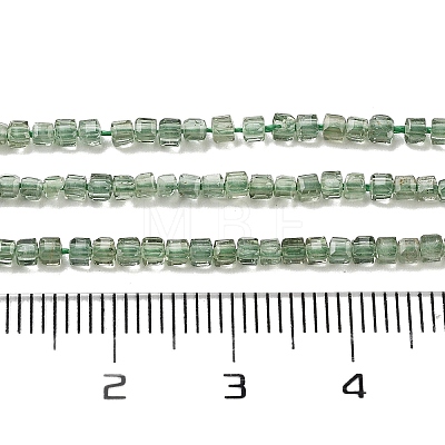 Natural Green Apatit Beads Strands G-H042-B12-01C-1