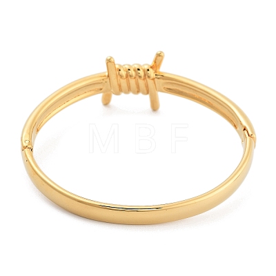 Ion Plating(IP) 304 Stainless Steel Knot Hinged Bangles for Women BJEW-Z068-04G-02-1